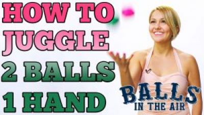 How to Juggle 2 Balls in 1 Hand on Balls in the Air Photo