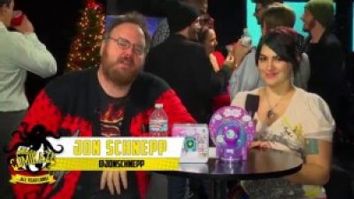 Le Geek So Chic’s Chrissy Lynn Joins Jon Schnepp to Celebrate! Photo